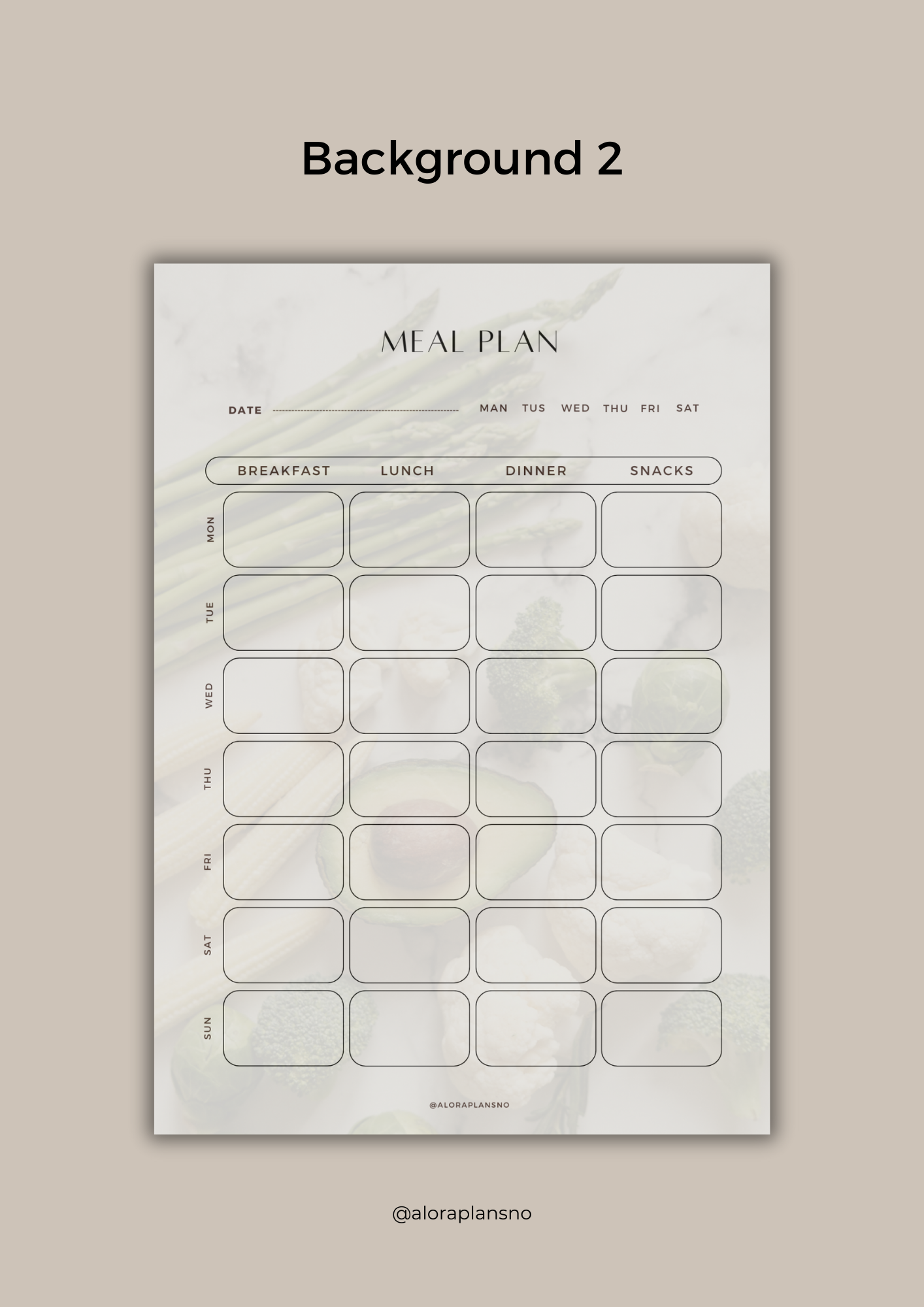 My meal planner