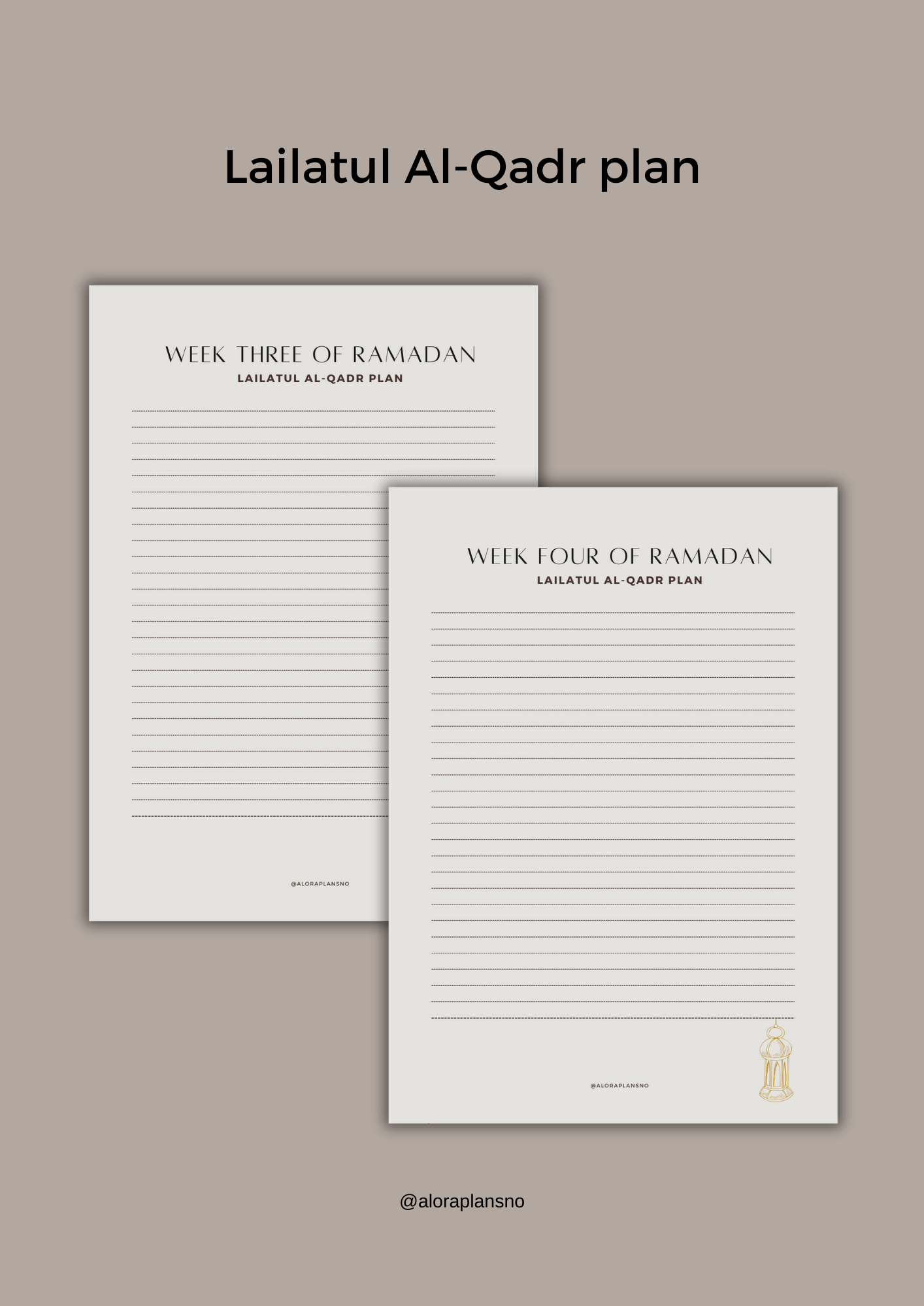 Digital Ramadan Planner 2025