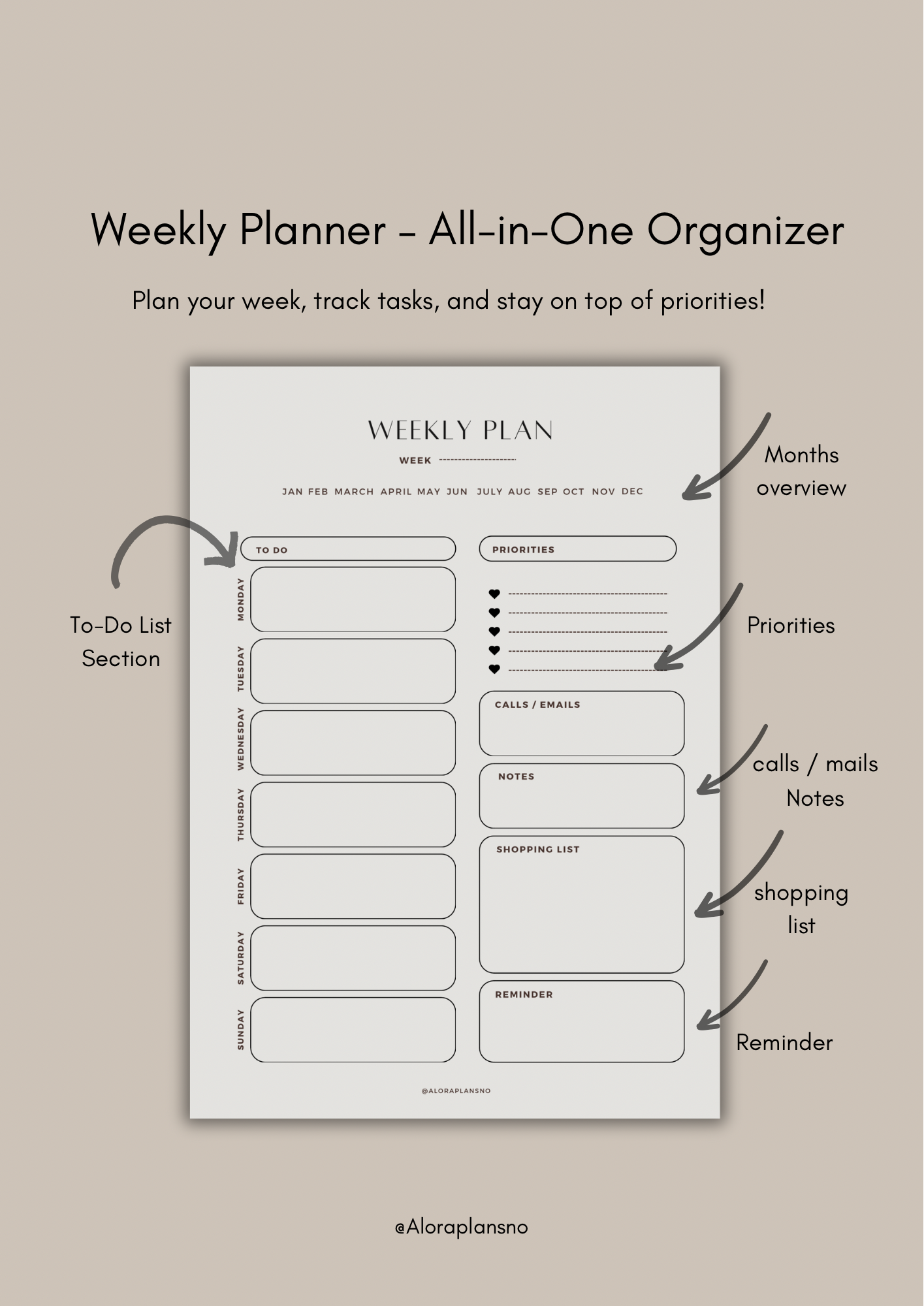 Weekly planner