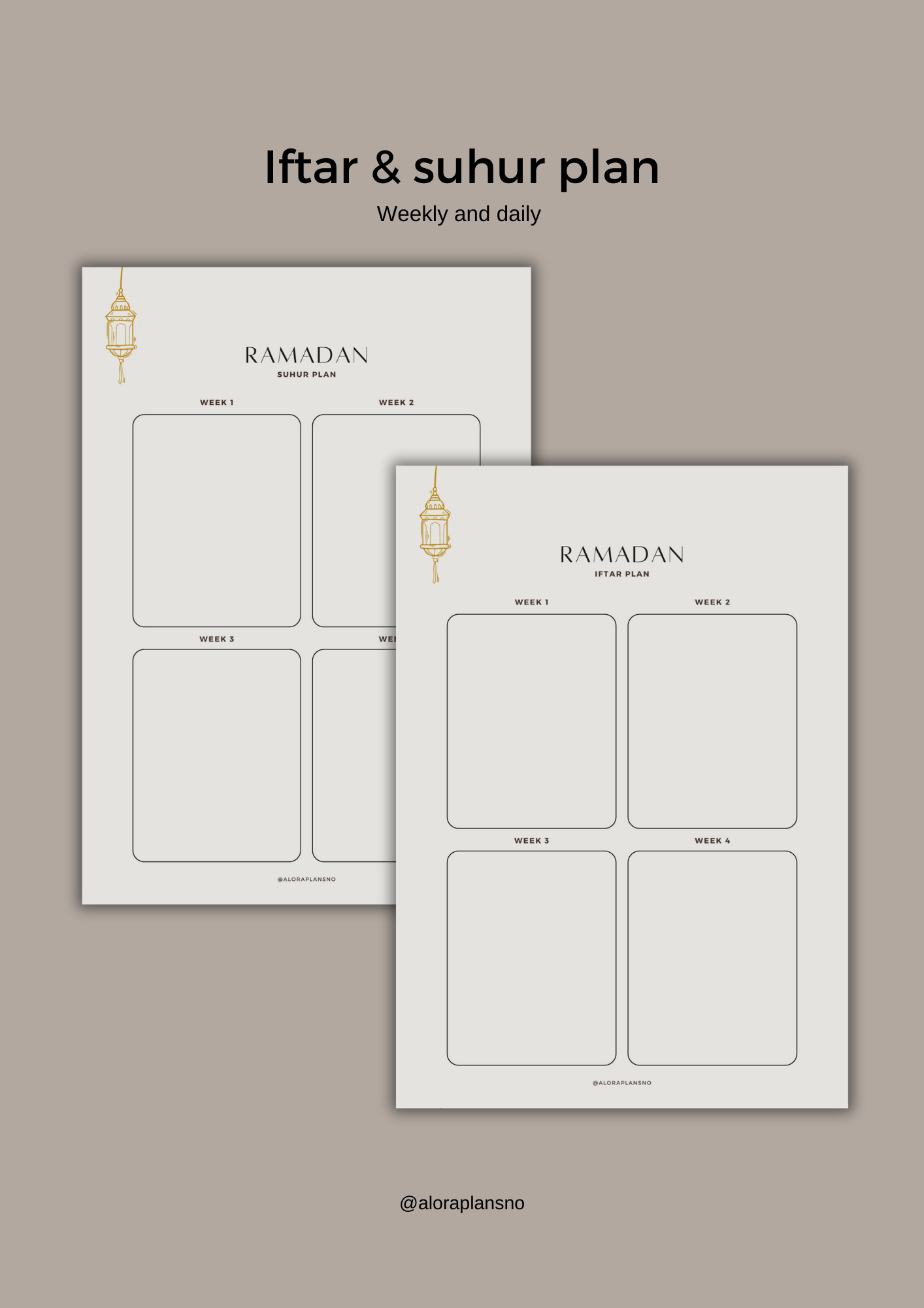 Digital Ramadan Planner 2025