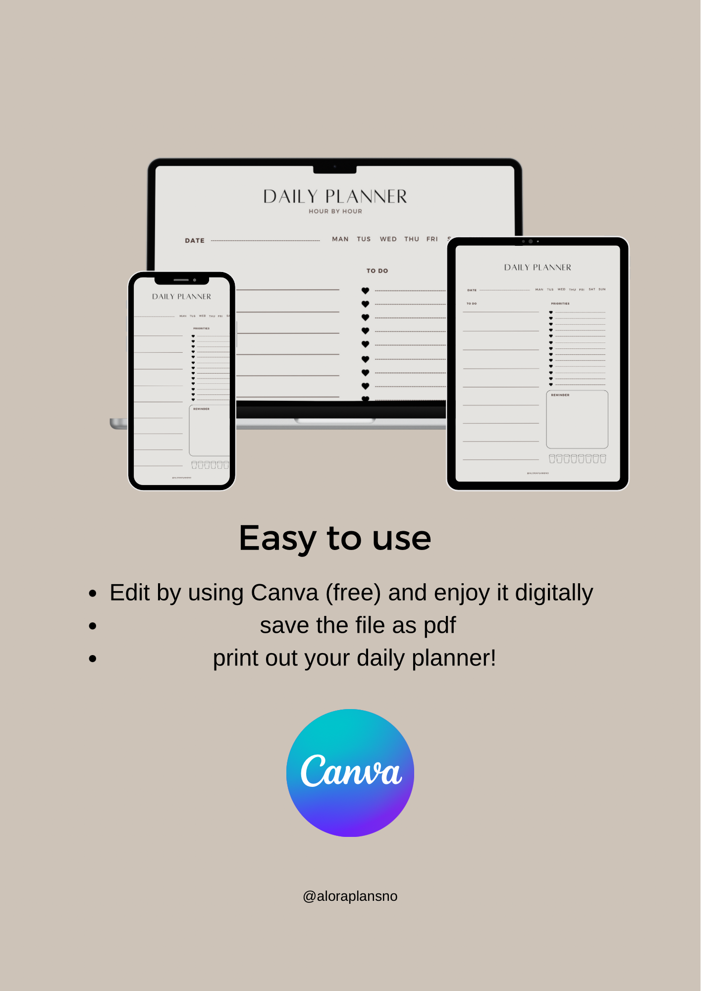 Daily planner 2025