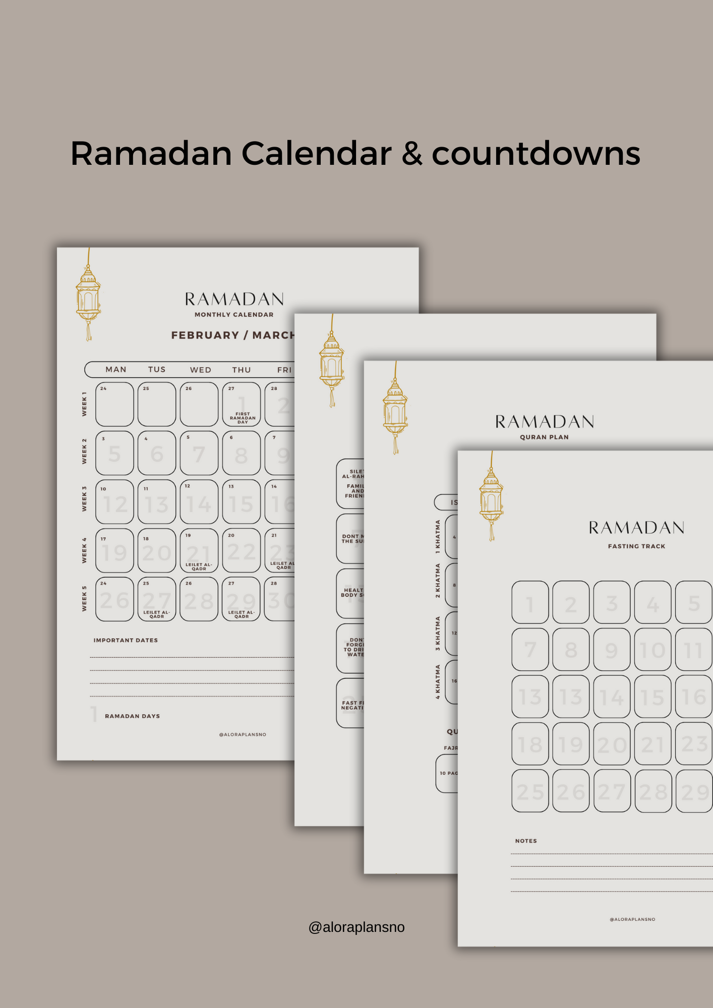 Digital Ramadan Planner 2025