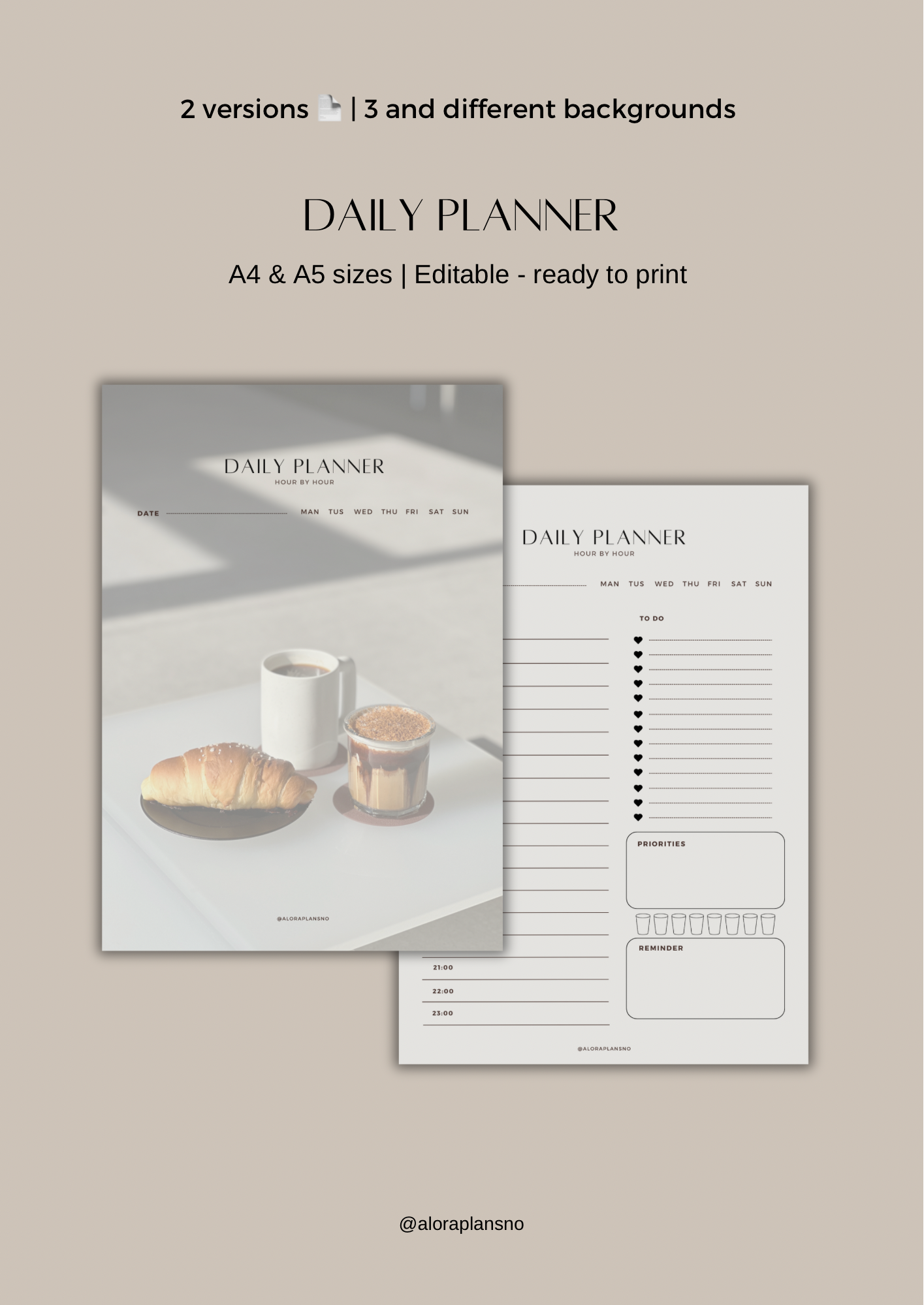 Daily planner 2025