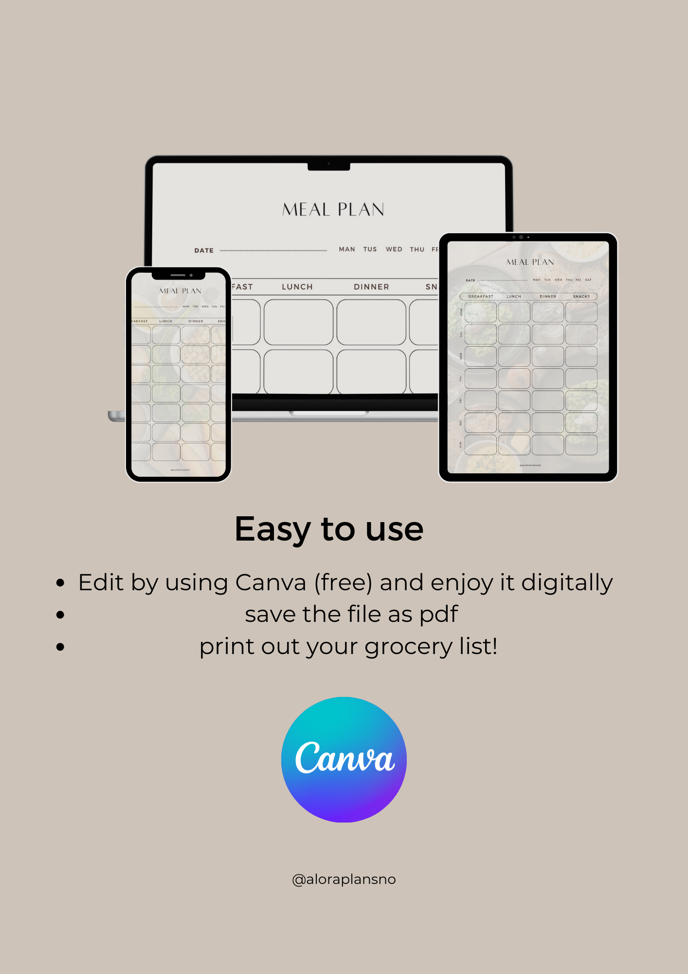 My meal planner