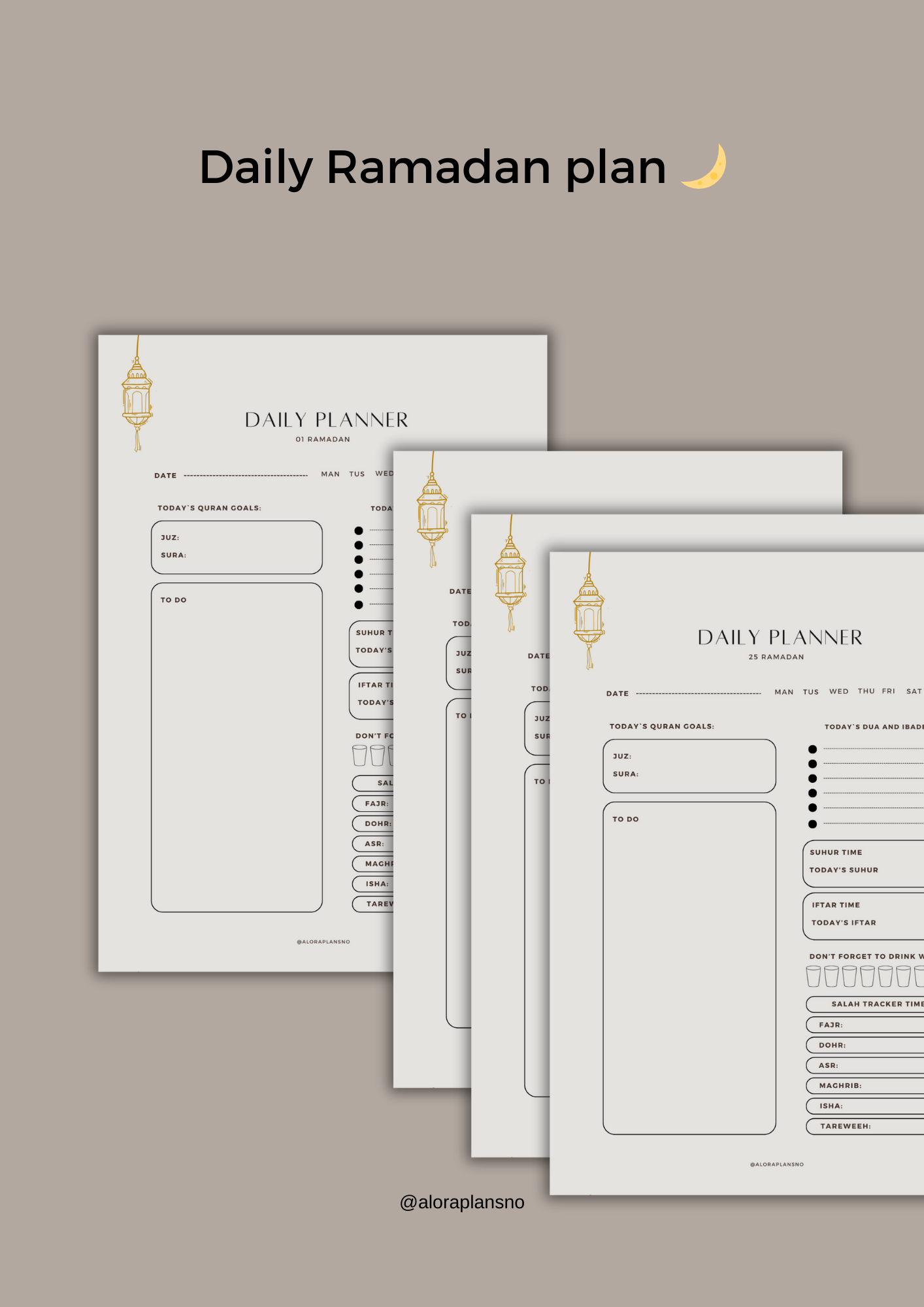 Digital Ramadan Planner 2025