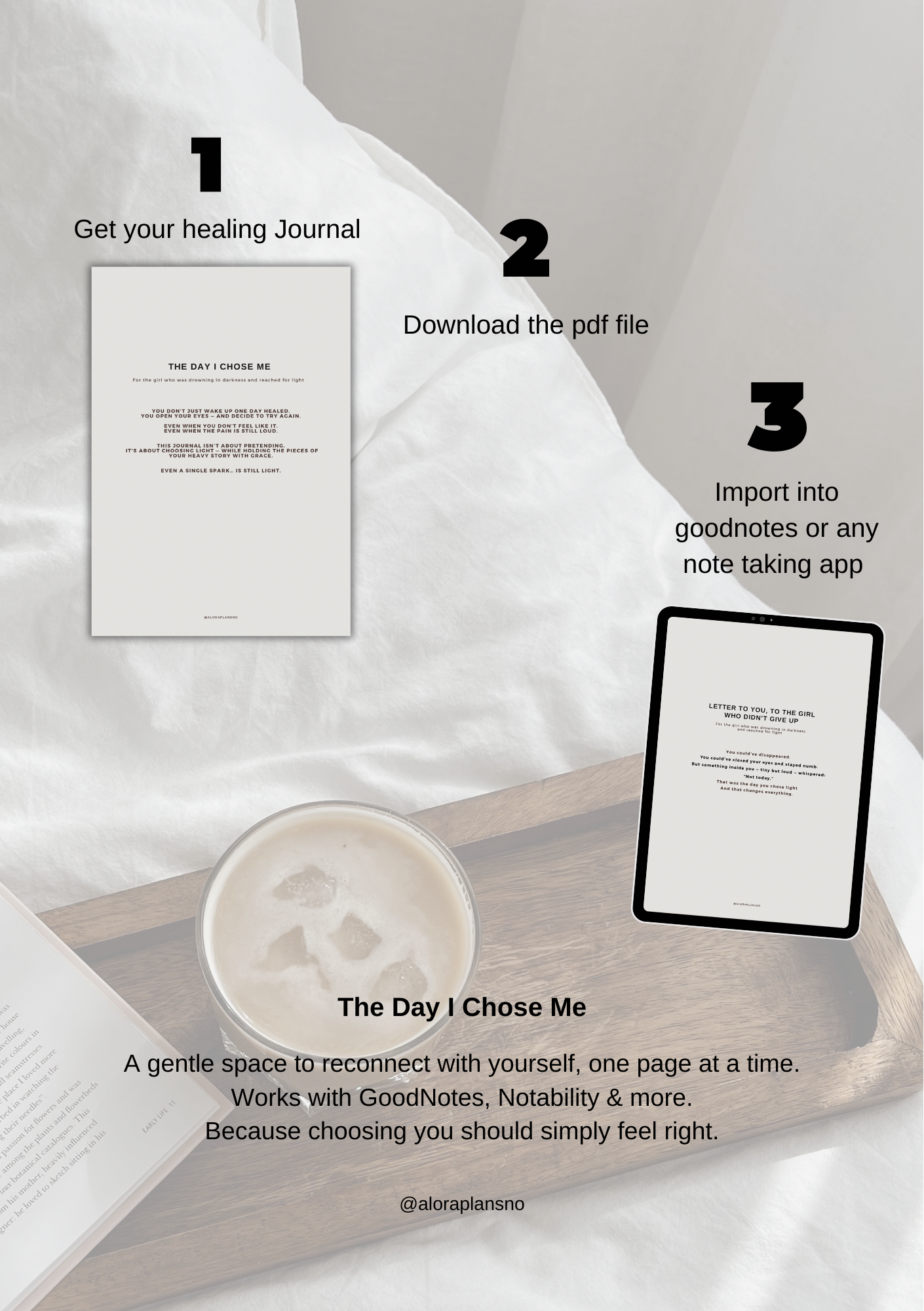 The Day I Chose Me – Guided Digital Journal for Healing & Self-Discovery