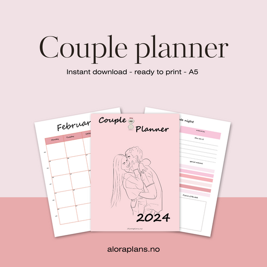 Couple's Planner - A Year of Togetherness and Shared Memories
