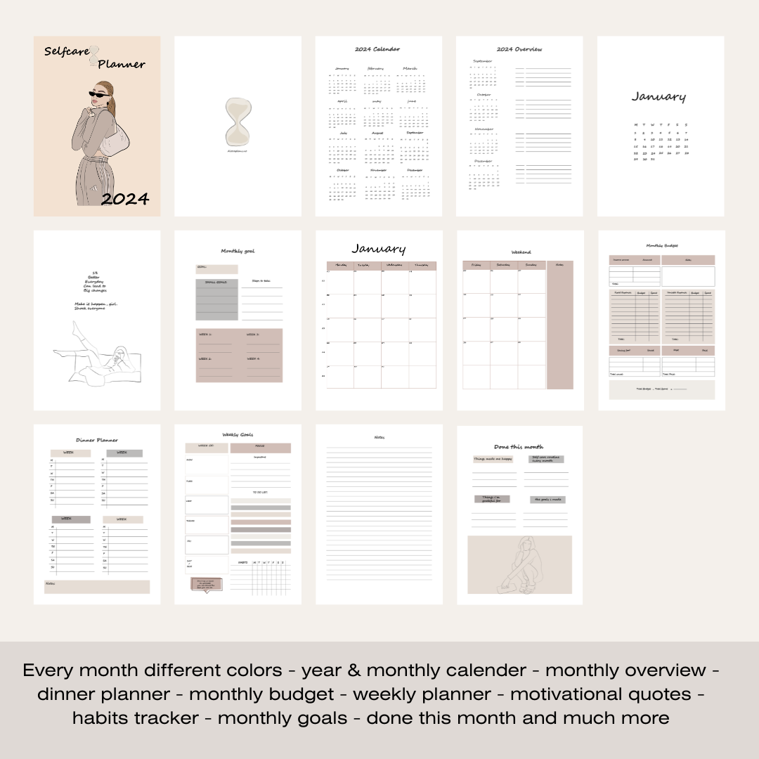 selfcare planner-ready to print