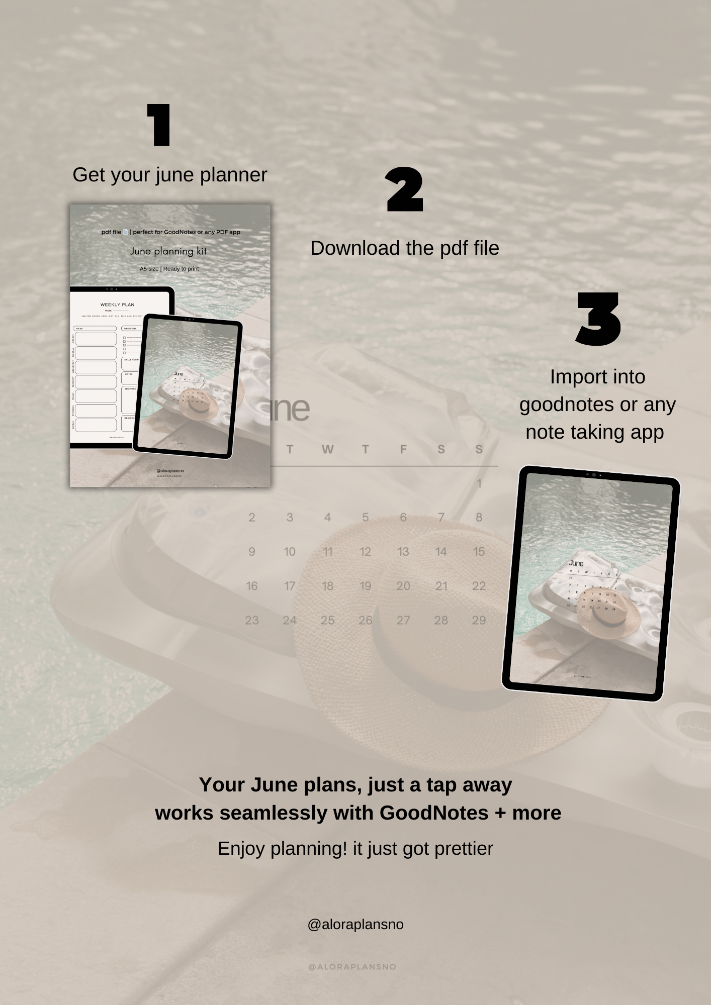 June planning kit 🦩A5