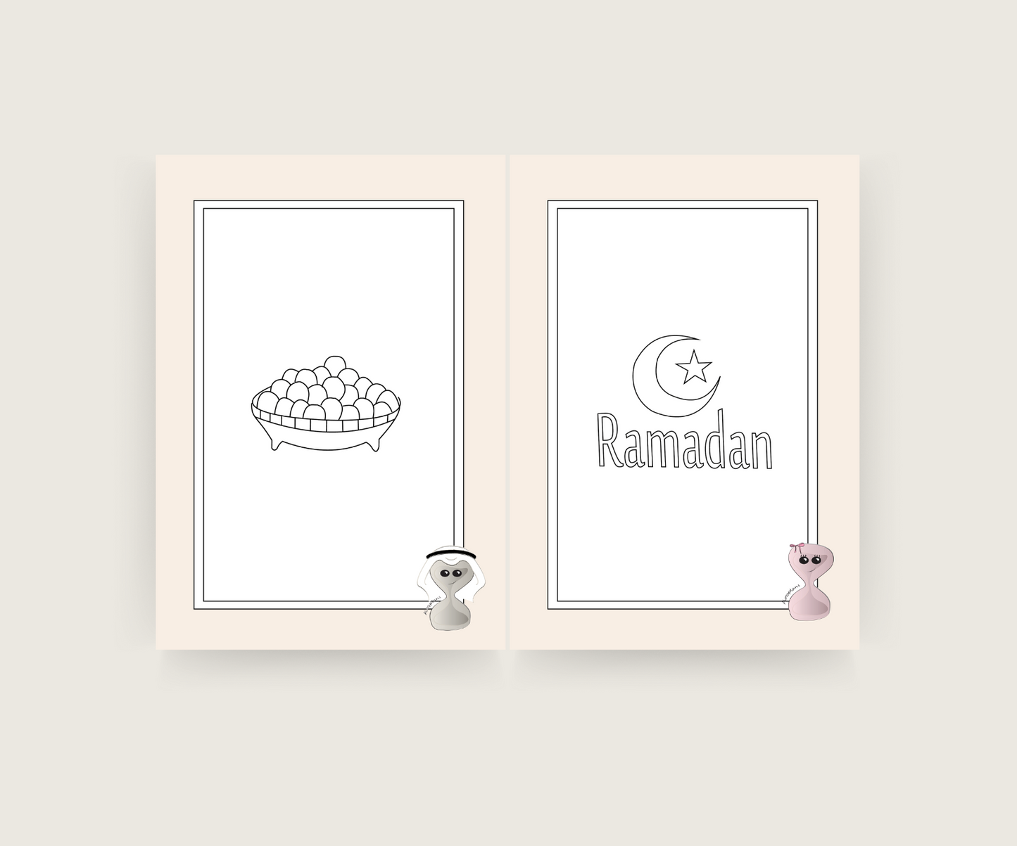 ramadan color book for kids 4-10 years old