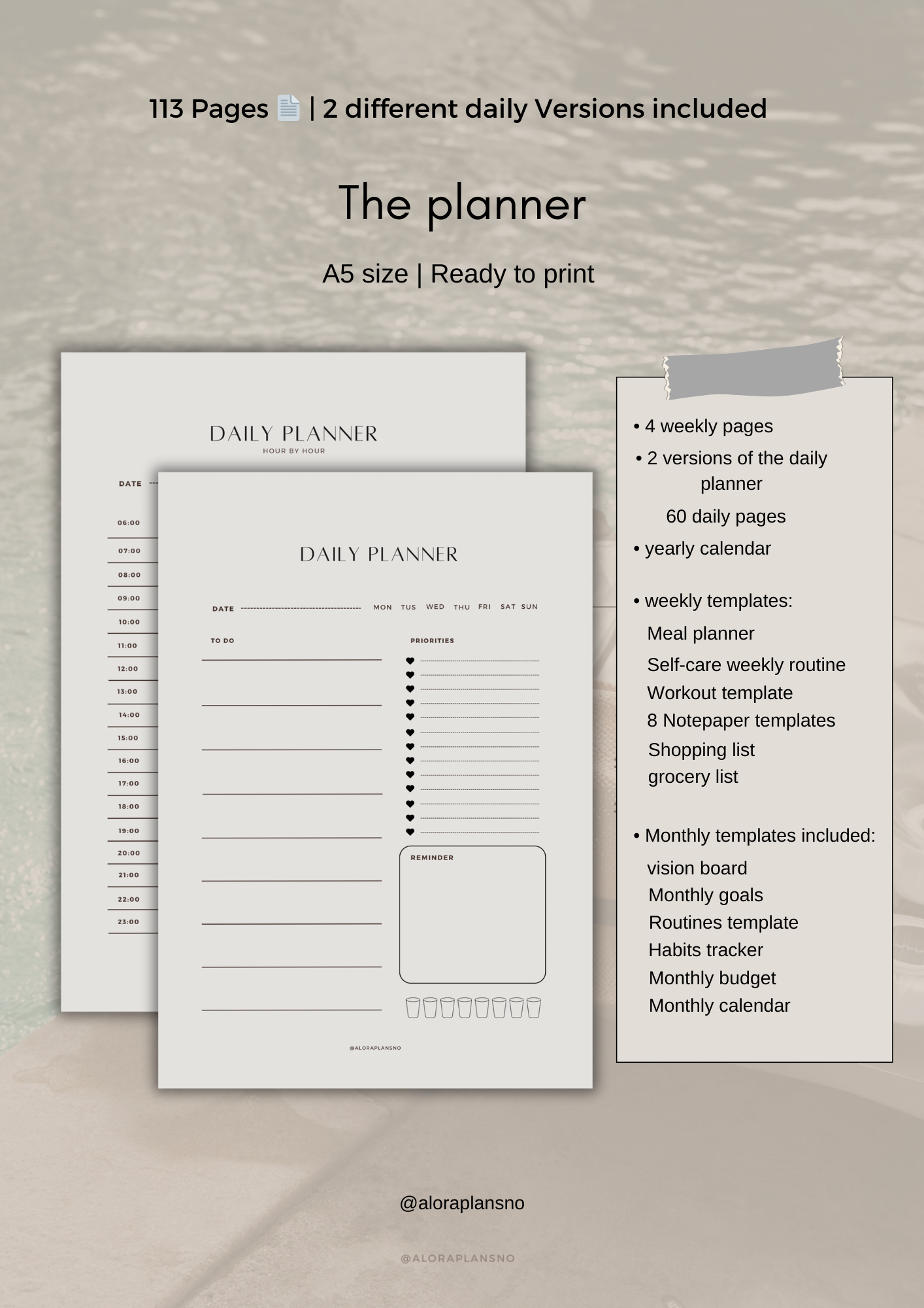 June planning kit 🦩A5