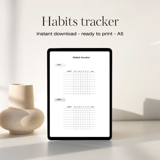 Habits tracker tosidig